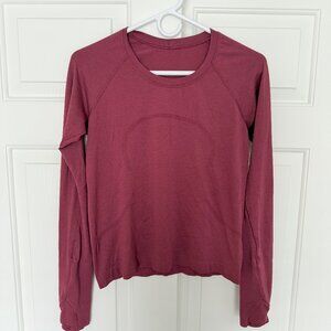 LULULEMON Womens Swiftly Tech Long Sleeve 2.0 SIZE 8 EUC
